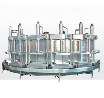 耐久性のある豆腐加工機械 400KG 容量と自動ディスクプレッサー