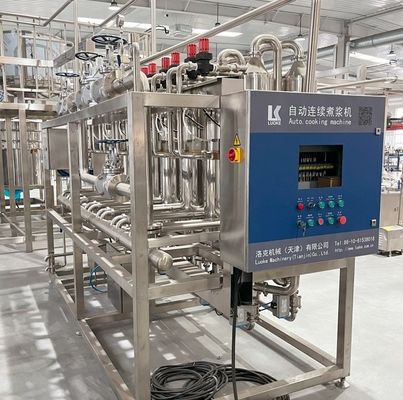 豆腐生産のための自動豆乳/豆乳加熱調理機